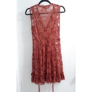 💥 5 for $25 American  rag brown rust lace dress